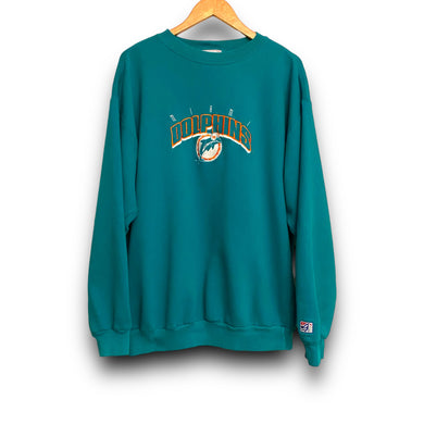 Vintage 1990s Miami Dolphins NFL Football Pull-Over Sweatshirt