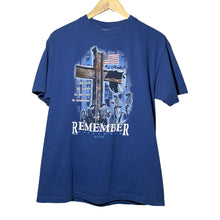 Load image into Gallery viewer, Vintage 2001 Y2K 9/11 Memorial Karusso Jesus Religious Tee Shirt