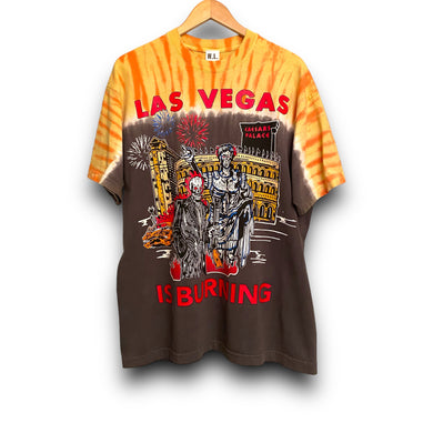 Warren Lotas Las Vegas is Burning Tie Dye Tee Shirt