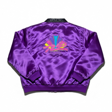 Load image into Gallery viewer, Reversible Vintage 1990s 90s Rio Las Vegas Hotel Casino Satin Zip Up Jacket