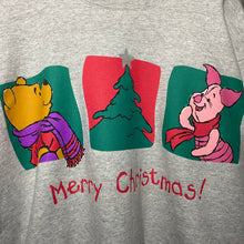 Load image into Gallery viewer, Vintage 90s 1990s Winnie the Pooh Piglet Merry Christmas Crewneck Sweatshirt