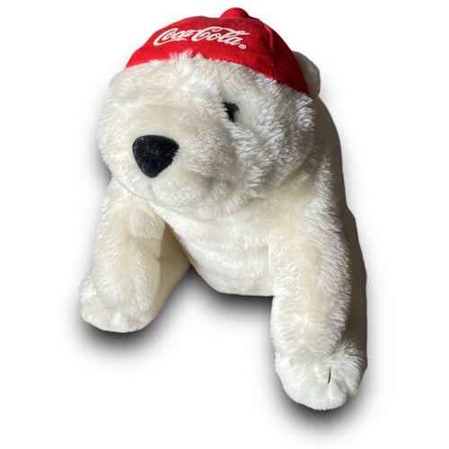 Vintage 1995 Coca Cola Stuffed Polar Bear