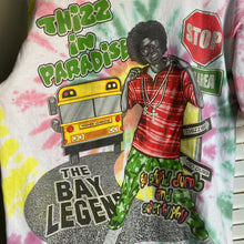 Load image into Gallery viewer, Vintage Mac Dre Thizz in Paradise Bay Area Legend Go Stupid Dumb and Super Hyphy Tie Dye Memorial Tee Shirt