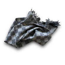 Load image into Gallery viewer, Vintage Fendi Zucca Checkered Monogram Wool Scarf