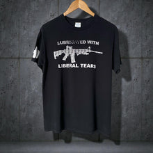 Load image into Gallery viewer, Vintage Y2K Lubricated With Liberal Tears AR Rifle Political 2A Tee Shirt