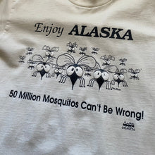 Load image into Gallery viewer, Vintage 1990s 90s Alaska Mosquito Travel Single Stitch Tee Shirt
