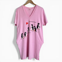 Load image into Gallery viewer, Vintage 80s 1980s San Francisco Penguins Heart Balloon Sleep Long Tee Shirt