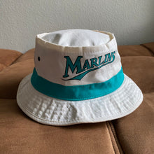Load image into Gallery viewer, Vintage 90s 1990s Florida Marlins MLB Baseball Bucket Hat