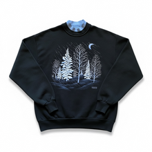Load image into Gallery viewer, Vintage 90s 1990s Morning Sun Night Winter Wonderland Crewneck Pull-Over Sweatshirt