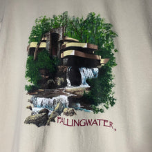 Load image into Gallery viewer, Vintage 1990s 90s Frank Lloyd Wright Fallingwater Museum Architecture Art Tee Shirt