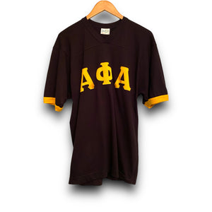 Vintage 1980s Alpha Phi Alpha College Fraternity Black History Tee Shirt