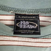 Load image into Gallery viewer, Vintage 90s 1990s No Fear Striped Pocket Tee Shirt
