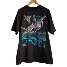 Load image into Gallery viewer, Vintage 1991 90s Blackbird F22 Fighter Jet Military Defense Tee Shirt