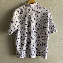 Load image into Gallery viewer, Vintage 90s 1990s Guess Jeans Stars Club Terry Cloth Button-Up Party Shirt