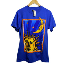 Load image into Gallery viewer, Deadstock Vintage 90s 1990s Celestial Sun and Moon Single Stitch Tee Shirt