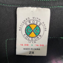 Load image into Gallery viewer, Vintage 1999 Cross Colours Academic Hardwear Pinstripe Tee Shirt