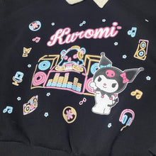 Load image into Gallery viewer, Kuromi x Sanrio DJ Kawaii Collared Sweatshirt Top