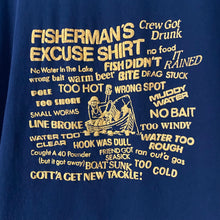 Load image into Gallery viewer, Vintage 1990s Fisherman’s Excuse Fishing Fish Shirt Tee