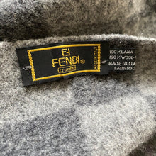 Load image into Gallery viewer, Vintage Fendi Zucca Checkered Monogram Wool Scarf