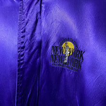 Load image into Gallery viewer, Vintage 90s 1990s New York New York Las Vegas Satin Embroidered Jacket