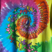 Load image into Gallery viewer, 2019 Grateful Dead Spiral Bear Tie Dye Music Tee Shirt