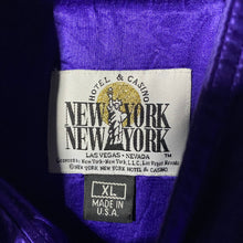 Load image into Gallery viewer, Vintage 90s 1990s New York New York Las Vegas Satin Embroidered Jacket