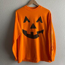 Load image into Gallery viewer, Vintage 90s 1990s Jack o Lantern Flaming Pumpkin Long Sleeve Shirt