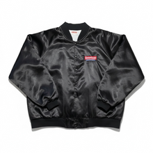 Load image into Gallery viewer, Vintage 90s 1990s American Trucker Magazine Satin Bomber Jacket