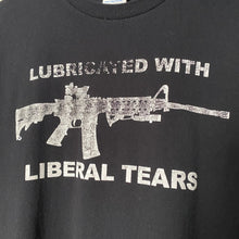 Load image into Gallery viewer, Vintage Y2K Lubricated With Liberal Tears AR Rifle Political 2A Tee Shirt