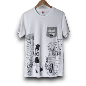 OMOCAT AOP Manga Anime All-Over Print Pocket Tee