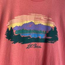Load image into Gallery viewer, Vintage 90s 1990s L.L. Bean Outdoors Lake Sunset Wilderness Single Stitch Tee Shirt