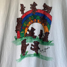 Load image into Gallery viewer, Vintage 90s 1990s Rainbow Bears Ryan Lewis Single StitchMade Tee Shirt