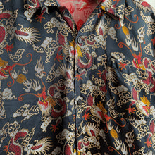 Load image into Gallery viewer, Vintage Y2K ODO Chinese Dragon Oriental Embroidered Shirt