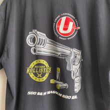 Load image into Gallery viewer, Kentucky Ballistics x Underwood Ammo Smith &amp; Wesson 500 Revolver Gun Tee Shirt