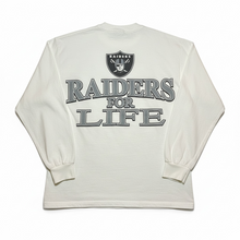 Load image into Gallery viewer, Vintage Oakland Raiders For Life NFL Football Long Sleeve Tee Shirt