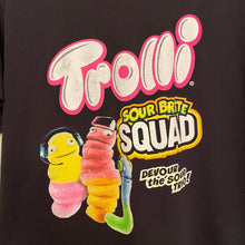 Load image into Gallery viewer, Vintage 2000s Y2K Trolli Sour Brite Squad Gummy Candy Promo Tee Shirt