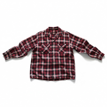 Load image into Gallery viewer, Vintage Plaid Flannel Button-Up Shirt