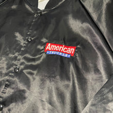 Load image into Gallery viewer, Vintage 90s 1990s American Trucker Magazine Satin Bomber Jacket