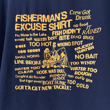 Load image into Gallery viewer, Vintage 1990s Fisherman’s Excuse Fishing Fish Shirt Tee
