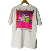 Load image into Gallery viewer, Vintage 90s 1990s Lifeforms Volley Frog Neon Volleyball Tee Shirt
