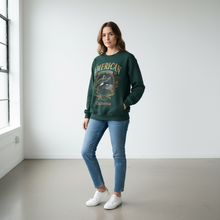 Load image into Gallery viewer, Vintage 1990s American Outdoorsman California Crewneck Mallard Duck Hunting Fishing Sweatshirt