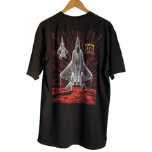 Load image into Gallery viewer, Vintage 1991 90s Blackbird F22 Fighter Jet Military Defense Tee Shirt