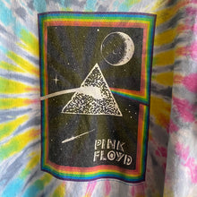 Load image into Gallery viewer, Chopped Pink Floyd Dark Side of the Moon Tie Dye Music Tee Shirt
