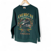 Load image into Gallery viewer, Vintage 1990s American Outdoorsman California Crewneck Mallard Duck Hunting Fishing Sweatshirt