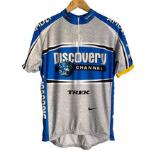 Load image into Gallery viewer, Vintage Discovery Channel Trek Nike Dri Fit Cycling Bicycle Jersey AMD Subaru Bissell Lance Armstrong