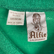Load image into Gallery viewer, Vintage 70s 1970s Alfie California Terry Cloth Polyester V Neck Tee Shirt