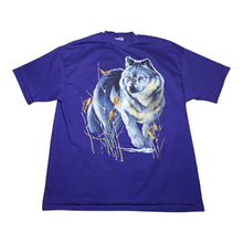 Load image into Gallery viewer, Vintage 1993 Wolf Snow Nature Single Stitch Tee Shirt