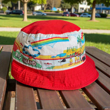 Load image into Gallery viewer, Vintage 1980s 80s Hawaii Aloha State Bucket Sun Hat