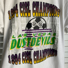 Load image into Gallery viewer, Deadstock Vintage 1994 90s CISL Champions Las Vegas Dustdevils Soccer Tee Shirt