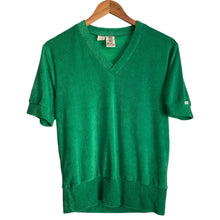 Load image into Gallery viewer, Vintage 70s 1970s Alfie California Terry Cloth Polyester V Neck Tee Shirt